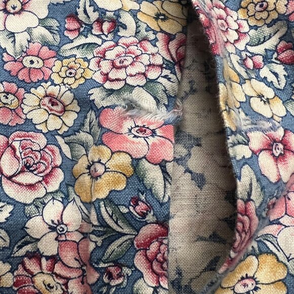 Vintage 80's Peaches 'n Cream Floral Long Sleeve Prairie Dress Size 6 - Picture 5 of 9